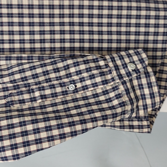 Nautica Men's Medium Plaid Button Down Long-Sleeve Shirt - Picture 7 of 8